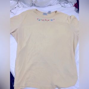 Vintage yellow cottagecore top